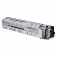 得力 S755 大容量中性笔芯 0.5mm子弹头(黑) 10支/盒 （计价单位：支）