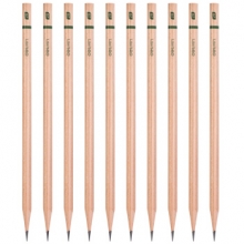 得力58144_六角杆2B书写铅笔10支切光(混) 12/盒/288/箱