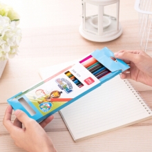 得力 6595 双头双色彩铅 12支/盒（24色）