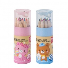 得力优酷 6498 彩色铅笔(混)(12支/桶) （计价单位：桶）