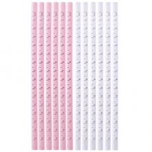 得力58142_三角杆2B书写铅笔12支(红) 12/盒/288/箱