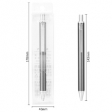 得力 S127 按动中性笔(深灰)