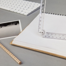 晨光 ARLN0439 简系列黑白PC料折尺30cm