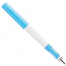 得力A916学生矫姿钢笔套装(可擦纯蓝/笔壳浅蓝) 12/盒