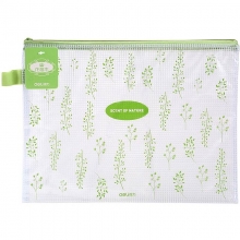 得力 96181 网格拉链袋 B5 混色