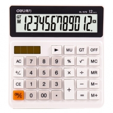 得力 1676 桌面计算器(白) 20/盒/80/箱