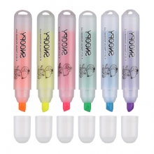 晨光 SHM22505 史努比海洋风六色荧光笔 6支/盒