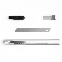 广博（GuangBo） 小号金属磨砂外壳办公家用美工刀/裁纸刀 MG8212