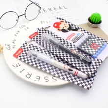 晨光 HQFP0735 钢笔墨囊泰迪珍藏暖心卡装 蓝色墨囊 笔杆颜色随机