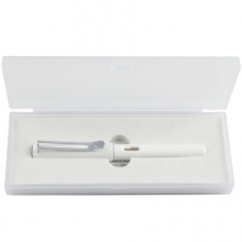 毕加索（pimio）钢笔签字笔男女士学生成人练字用正姿笔握商务办公0.5mm 619白色