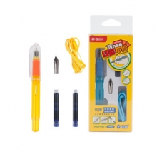 晨光 HAFP0927 直液式钢笔套装 纯蓝墨囊 笔杆混色