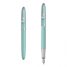 毕加索（pimio）钢笔墨水礼盒套装男女士学生成人练字笔铱金笔商务办公礼品笔精典泰迪系列PS-922精典绿