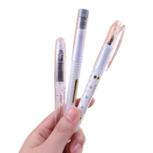 晨光 HAFP0827 直液式钢笔素纹控卡装 墨囊蓝色 笔杆混色