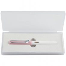 毕加索（pimio）钢笔签字笔男女士学生成人练字用正姿笔握商务办公0.5mm 619粉白色