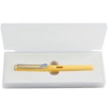 毕加索（pimio）钢笔签字笔男女士学生成人练字用正姿笔握商务办公0.5mm 619黄色