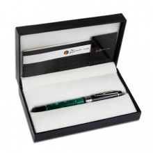 毕加索（pimio）钢笔签字笔男女士商务礼品笔成人学生练字用礼盒装欧亚情怀系列915翠绿色