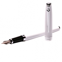 毕加索（pimio）钢笔签字笔男女士练字笔书法笔学生用成人练字墨水笔0.5mm曼陀林系列717瓷白色