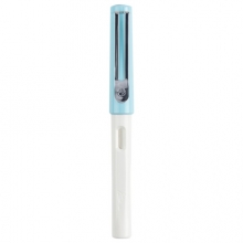 毕加索（pimio）钢笔签字笔男女士学生成人练字用正姿笔握商务办公0.5mm 619蓝白色