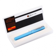 毕加索（pimio）钢笔签字笔男女士学生用成人练字笔0.5mm墨水笔伊斯塔系列618磨砂蓝