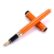 毕加索（pimio）钢笔签字笔男女士商务办公成人学生用0.5mm墨水笔世纪先锋系列908橙黄