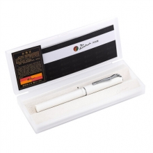 毕加索（pimio）钢笔签字笔男女士学生用成人练字笔0.5mm墨水笔伊斯塔系列618磨砂白