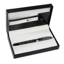 毕加索（pimio）钢笔签字笔男女士商务礼品笔成人学生练字用礼盒装欧亚情怀系列915纯黑色