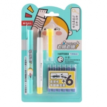 晨光 HAFP0969 可换墨囊钢笔卡装 蓝色墨囊 笔杆混色