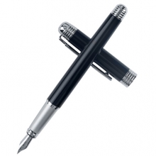 毕加索（pimio）钢笔双笔尖签字笔男女士两用笔铱金笔商务成人办公学生用练字笔S09黑色