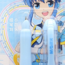 晨光 HJFP0776 钢笔巴拉拉小魔仙卡装 晶蓝墨囊 混色笔杆