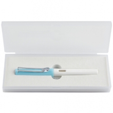 毕加索（pimio）钢笔签字笔男女士学生成人练字用正姿笔握商务办公0.5mm 619蓝白色