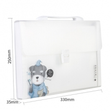 得力 72508 风琴包(蓝) 12/盒/48/箱