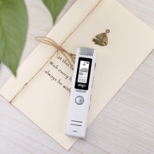 爱国者（aigo）录音笔 R6611 16G 微型 专业 高清远距降噪 MP3播放器 学习/会议采访留证 白色