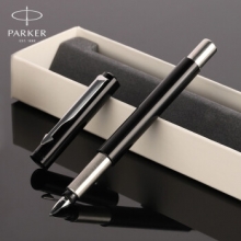 派克 威雅系列商务送礼生日礼物 小学生钢笔男女  威雅黑色胶杆墨水笔