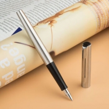 派克 2018款 乔特 钢杆白夹墨水笔(支)