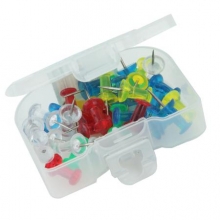 广博ZD5334彩色工字钉(25mm透明)