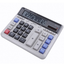 夏普（SHARP）EL-2135 商务办公型计算器 灰色