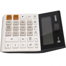 卡西欧（CASIO）MH-12-WE 12位 双电源 超宽计算器 白色