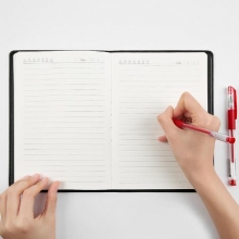 广博  ZX9009GR  0.5mm中性笔 红色 12支/盒