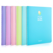 广博 FB60037 多彩香气缝线本 A6 46页 淡蓝色