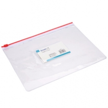 广博 P0007 透明拉链袋 A5 颜色随机