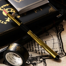 晨光  QFPY1710 海贼王金属钢笔航海王文具中小学生0.38练字钢笔盒装办公吸墨钢笔 晨光限定钢笔 金色钢笔+墨水