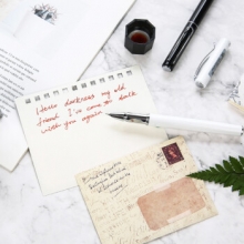 晨光（M&G） AFPY4102  F尖0.5mm钢笔书写练字金属钢笔商务办公钢笔学生专用白色