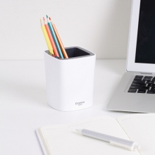 齐心 B2218 笔筒(83*83*102mm) 白色