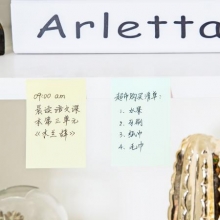 广博   ZGT9373   76*19 荧光告示贴 100张