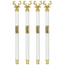 晨光MG AFP43210 文具钢笔 金属麋鹿钢笔签字笔墨水笔吸墨器钢笔 白色麋鹿