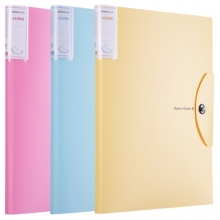 齐心 A3181 磁扣图纸试卷册 A3 15袋 红色