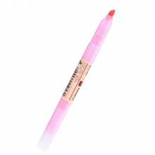 白雪(snowhite)荧光笔 珊瑚红色12支/盒 学生用淡色护眼彩色记号笔重点标记笔小清新多色彩笔PB61 （计价单位：支）