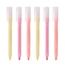 白雪(snowhite)荧光笔10色/套学生用淡色护眼彩色记号笔重点标记笔小清新多色彩笔 PB61