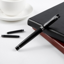 宝克（BAOKE）1+2PM129A 品质宝珠笔 纯金属商务签字笔 0.7mm 配笔芯精品礼盒套装 商务黑