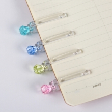 金万年 G-1295 简约素白水晶0.35mm配RS06系列芯拔帽中性笔-蓝